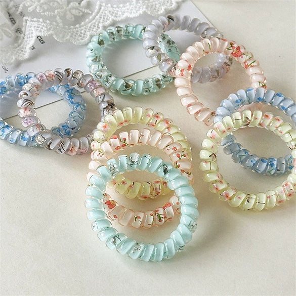 Hair Accessories Plastic Resin Fresh Floral Loose Type Manual Design