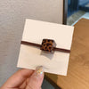 Hair Accessories Plastic Resin Handmade Leopard Print Headband Hair Rope For Women