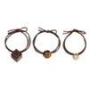 Hair Accessories Plastic Resin Handmade Leopard Print Headband Hair Rope For Women