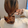 Hair Accessories Plastic Resin Handmade Leopard Print Headband Hair Rope For Women