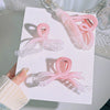 Hair Accessories Plastic Resin Simple Plants Flowers Style Electroplating Large Flower Shark Hairpin Set