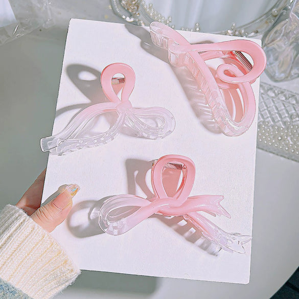 Hair Accessories Plastic Resin Simple Plants Flowers Style Electroplating Large Flower Shark Hairpin Set