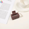 Hair Accessories Plastic Small Square Handmade Cute Geometric Shark Clip For Women