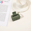 Hair Accessories Plastic Small Square Handmade Cute Geometric Shark Clip For Women