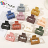 Hair Accessories Plastic Small Square Handmade Cute Geometric Shark Clip For Women