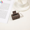 Hair Accessories Plastic Small Square Handmade Cute Geometric Shark Clip For Women