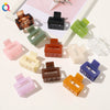 Hair Accessories Plastic Small Square Handmade Cute Geometric Shark Clip For Women