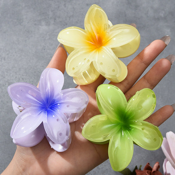 Hair Accessories Plumeria Shark Clip Handmade Highend Women's Jewelry