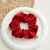 Hair Accessories Plush Bell Large Intestine Ring Handmade Christmas Style