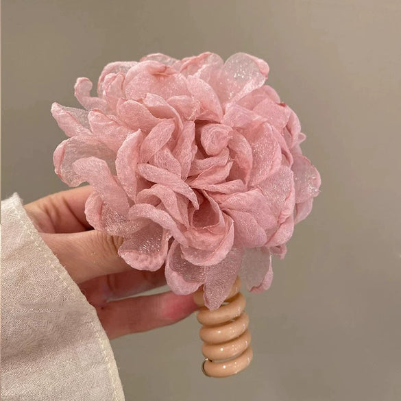 Hair Accessories Polyester Fiber High Elasticity Plant Flowers Handmade