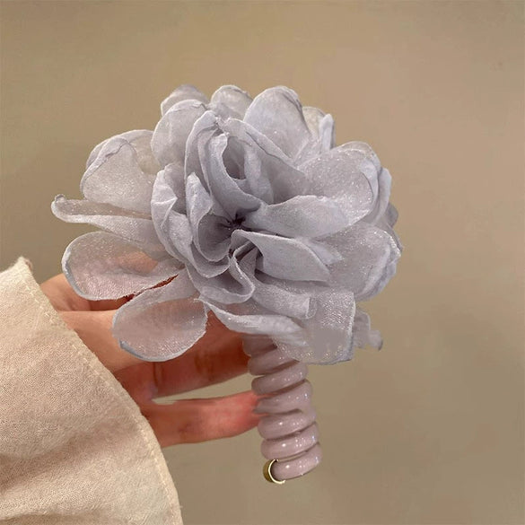Hair Accessories Polyester Fiber High Elasticity Plant Flowers Handmade