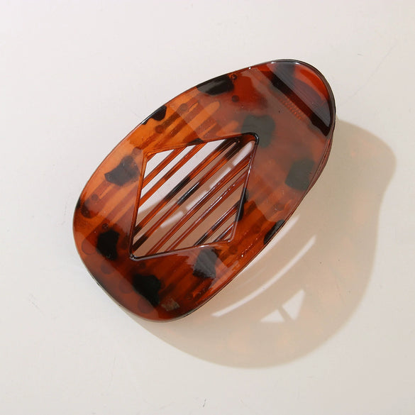 Hair Accessories Ps Fashion Geometric Diamondshaped Flat Oval Duckbill Shark Clip Baking Paint