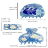 Hair Accessories Pvc Handmade Butterfly Printed Hair Grab Clip