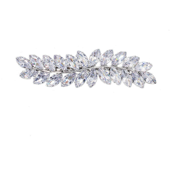 Hair Accessories Retro Spring Clip Rhinestone Zircon Inlaid Hairpin For Women