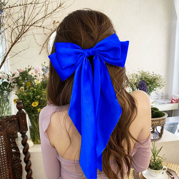Hair Accessories Satin Handmade Women's Bow Hairpins