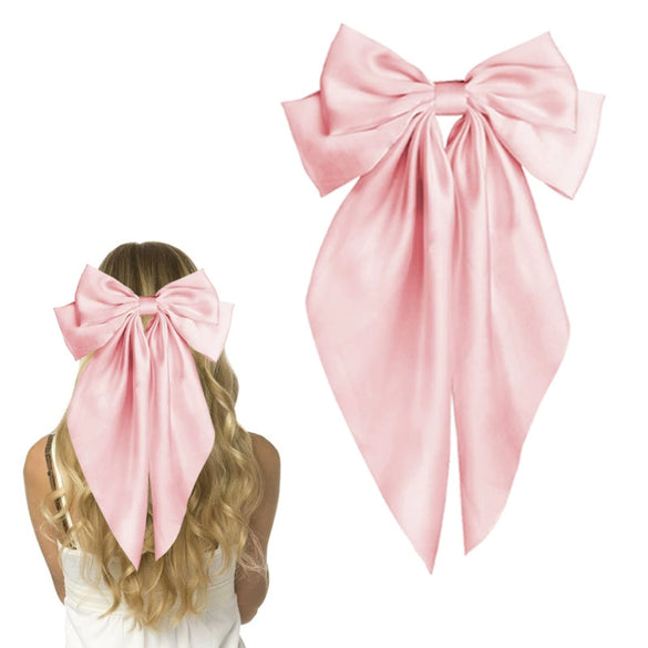 Hair Accessories Satin Handmade Women's Bow Hairpins