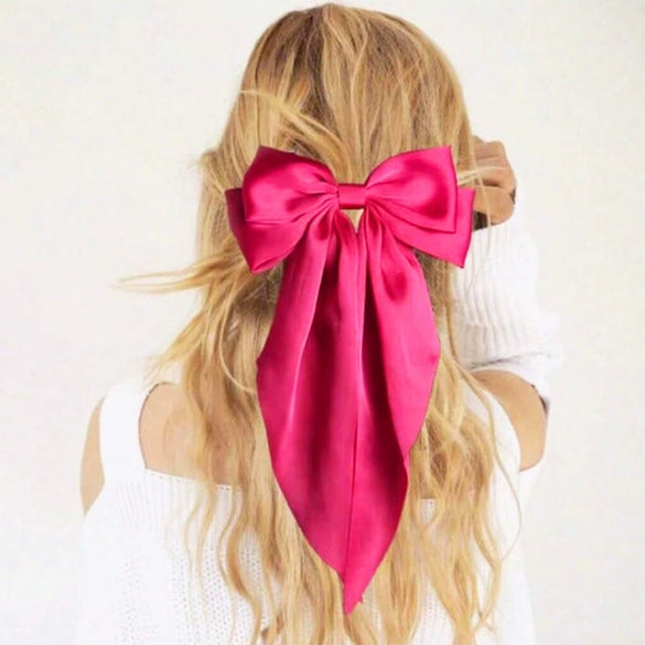 Hair Accessories Satin Handmade Women's Bow Hairpins