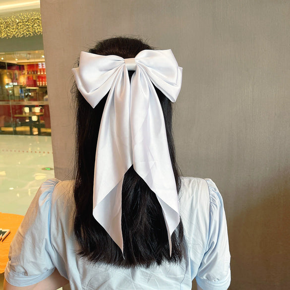 Hair Accessories Satin Handmade Women's Bow Hairpins