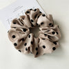 Hair Accessories Satin Pleated Fabric Handmade Hair Rope With Dot Pattern And High Elasticity