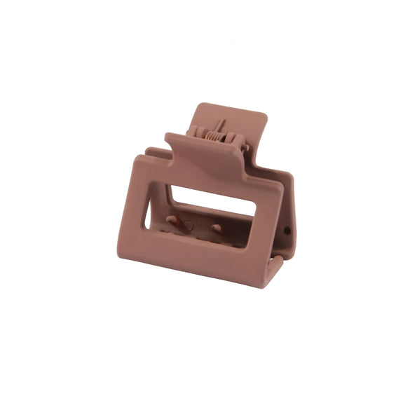 Hair Accessories Small Square Frosted Grab Clip Simple Geometric Baking Paint Women's