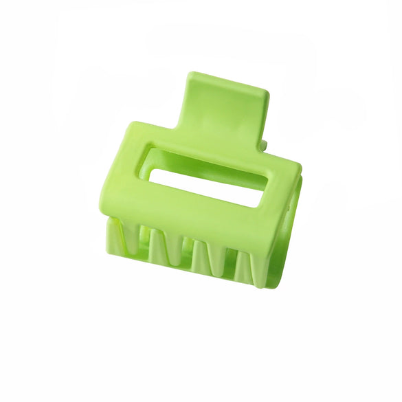 Hair Accessories Small Square Frosted Grab Clip Simple Geometric Baking Paint Women's