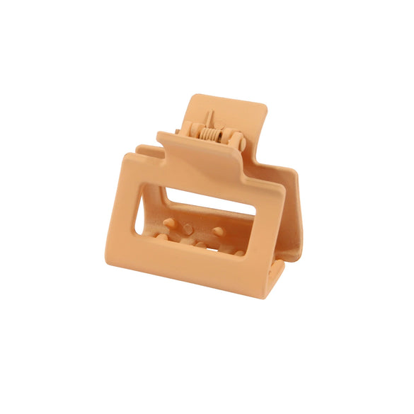 Hair Accessories Small Square Frosted Grab Clip Simple Geometric Baking Paint Women's