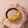 Hair Accessories Stainless Steel And 316L Stainless Steel Bow Hair Rope Plated With Gold High Elasticity Electroplating