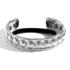 Hair Accessories Stainless Steel Electroplated 18K Gold Fashion Retro Geometric Bump Bracelet Hair Rope