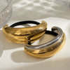Hair Accessories Stainless Steel Golden Crescent Arc Electroplated Hair Ring
