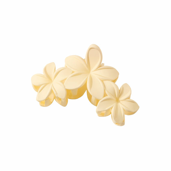 Hair Accessories Women's Plant Flowers Style Ps Material Frosted Petals Shark Clip Hair Grab Clip Baking Paint Process