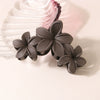 Hair Accessories Women's Plant Flowers Style Ps Material Frosted Petals Shark Clip Hair Grab Clip Baking Paint Process