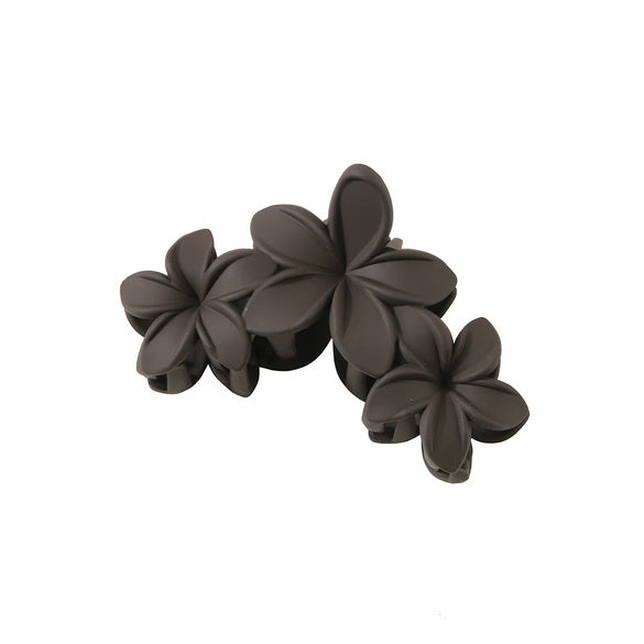 Hair Accessories Women's Plant Flowers Style Ps Material Frosted Petals Shark Clip Hair Grab Clip Baking Paint Process