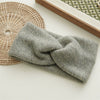 Hair Accessories Wool Knitted Geometric Cross Hair Band Retro Chic Style