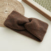 Hair Accessories Wool Knitted Geometric Cross Hair Band Retro Chic Style