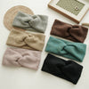 Hair Accessories Wool Knitted Geometric Cross Hair Band Retro Chic Style