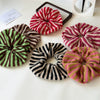 Hair Accessories Wool Striped Knitted Hair Ring For Girls