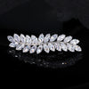 Hair Accessories Zircon Inlaid Side Clip Bangs Clip Back Head Clip For Women Plant Flowers Style