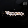 Hair Accessories Zircon Inlaid Side Clip Bangs Clip Back Head Clip For Women Plant Flowers Style