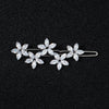 Hair Accessories Zircon Inlaid Side Clip Bangs Clip Back Head Clip For Women Plant Flowers Style