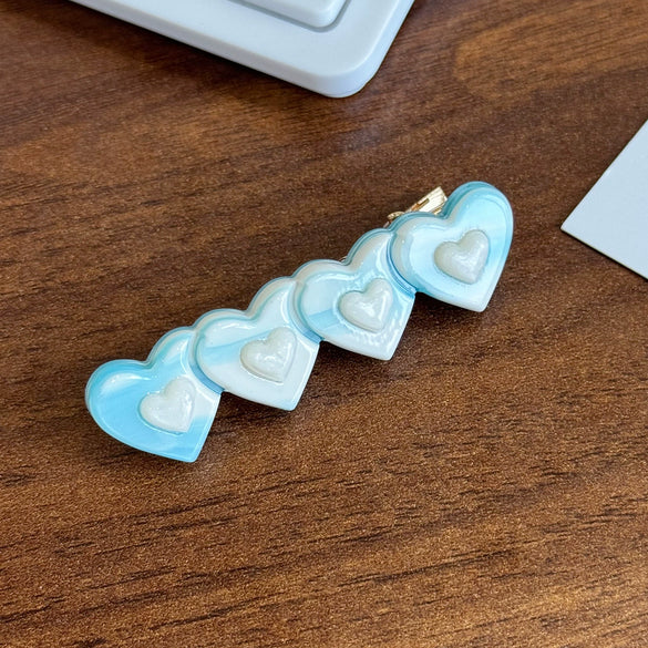 Hair Accessory Acetate Heart Handmade Highend Women's Hairpin