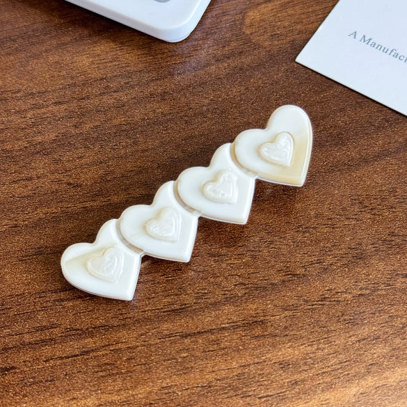 Hair Accessory Acetate Heart Handmade Highend Women's Hairpin