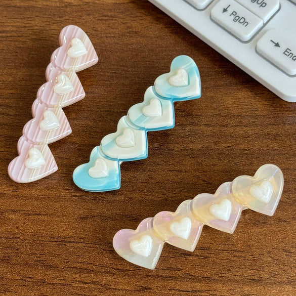 Hair Accessory Acetate Heart Handmade Highend Women's Hairpin