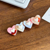 Hair Accessory Acetate Heart Handmade Highend Women's Hairpin