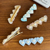 Hair Accessory Acetate Heart Handmade Highend Women's Hairpin