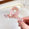 Hair Accessory Acetic Acid Handmade Water Drop Rhinestone Butterfly Claw Clip For Women