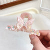 Hair Accessory Acetic Acid Handmade Water Drop Rhinestone Butterfly Claw Clip For Women