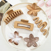 Hair Accessory Acrylic Plumeria Hairpin Scrunchie Paint Style Women's