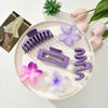 Hair Accessory Acrylic Plumeria Hairpin Scrunchie Paint Style Women's