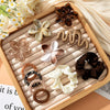 Hair Accessory Acrylic Plumeria Hairpin Scrunchie Paint Style Women's