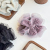 Hair Accessory Fabric Handmade High Elasticity Highend Fairy Mesh Scrunchie With Sweet Ruffles